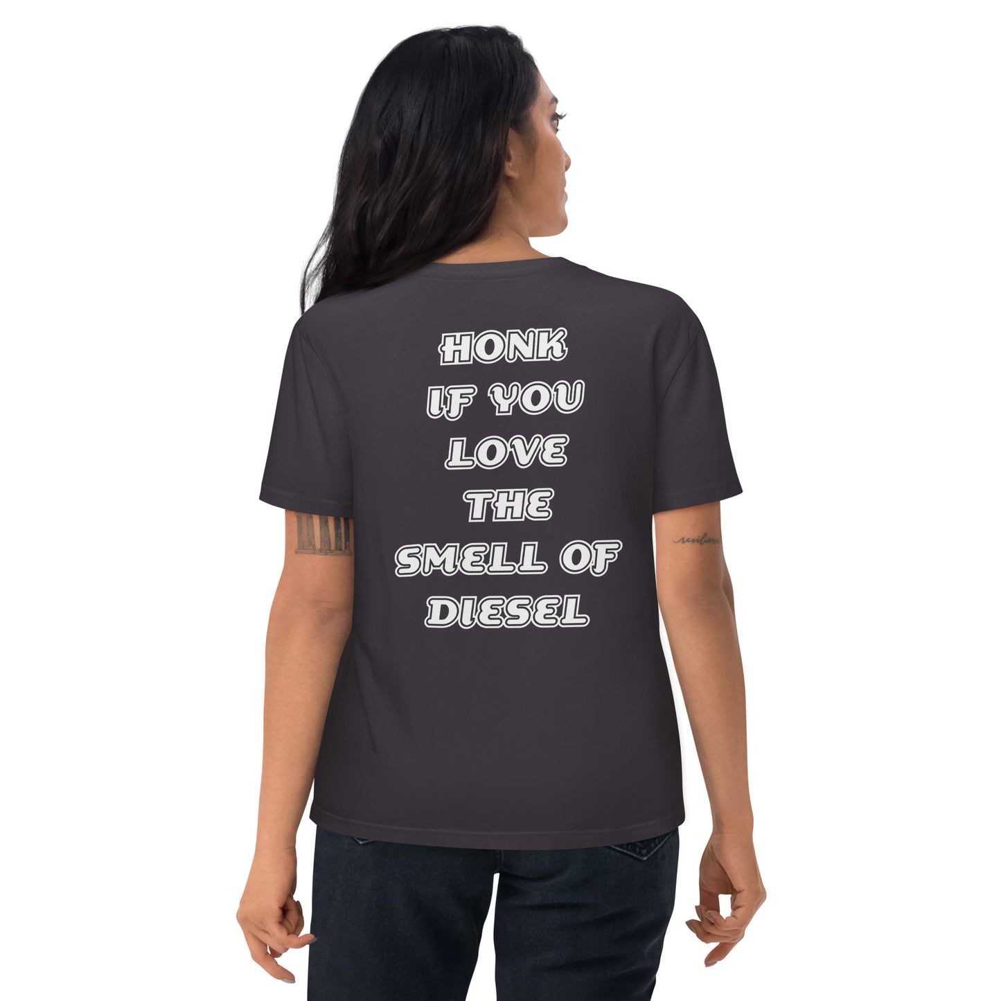 HONK IF YOU LOVE THE SMELL OF DIESEL cotton t-shirt